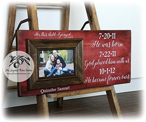 Adoption Gifts, Adoption Frame, Personalized Picture Frame, 8x20 The Sugared Plums Frames