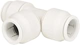 John Guest Speedfit PEM0222W 22mm Equal Tee Push Fit Plumbing view 2