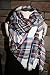 StellarChic Tartan Wrap Blanket Scarf (No 3 seaside coffee)