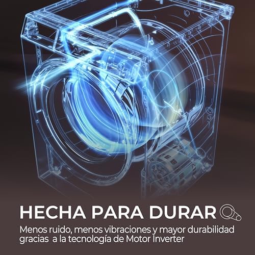 X 5 HWD100-BP16357US Lavadora Secadora, Capacidad 10KG+6KG, Motor Inverter, WIFI, Tecnología Antibacterias, Refresh, Inicio diferido, DetectorKG, 60CM Ancho, 1600 RPM, 16 programas, Blanco