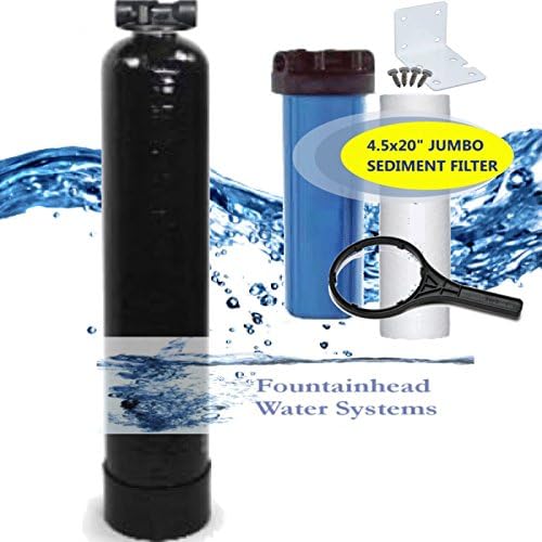 WHOLE HOUSE FLUORIDE/ARSENIC/HEAVY METAL 1.5 FILTER IN/OUT VALVE SEDIMENT FILTER