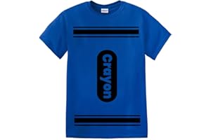 GREENMILL APPAREL Crayon Tshirt Halloween Costume for Men Women Adult Size | Funny Cool Shirt idea | Graphic tee