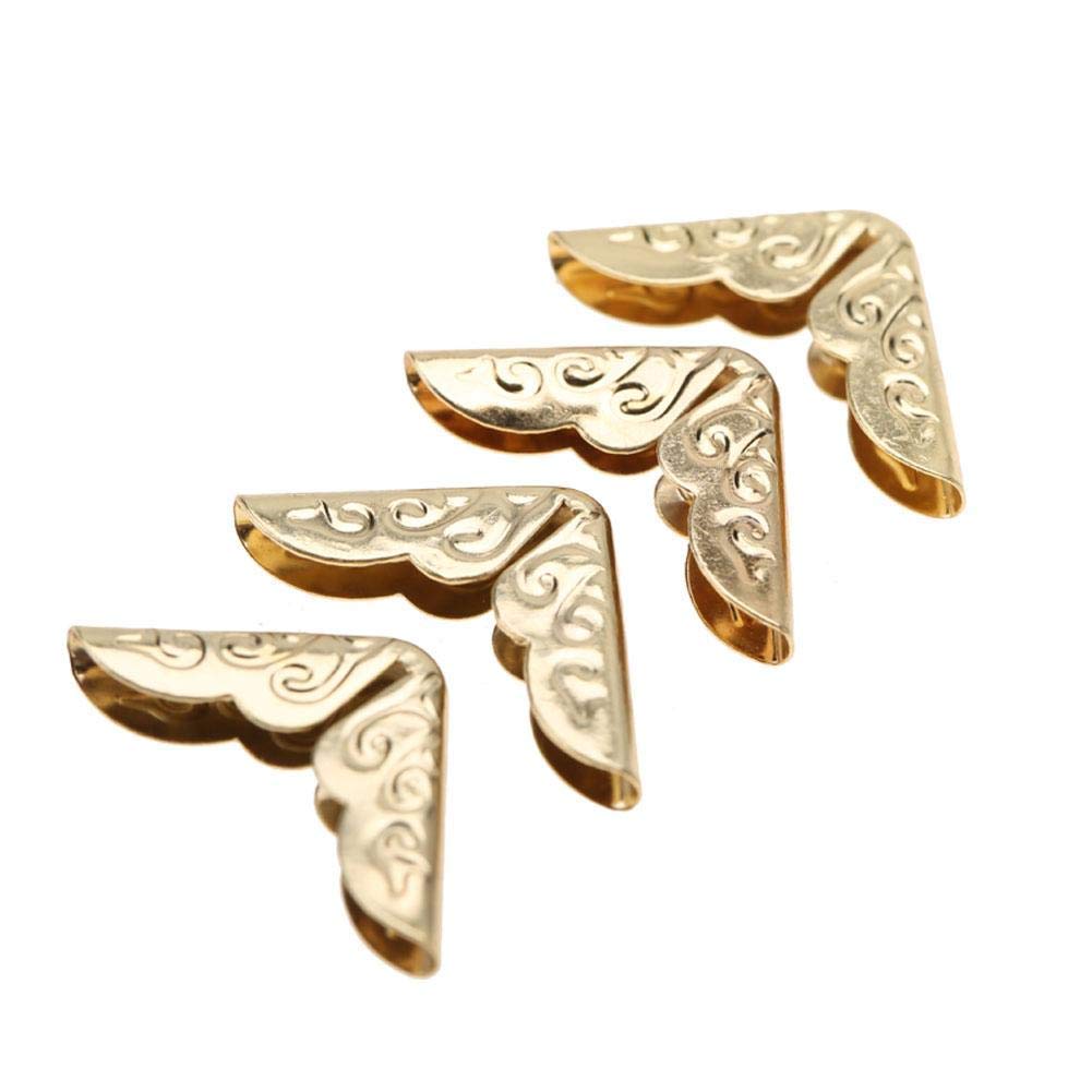 50pcs Scrapbooking Photo Mounting Corners Book Albums Menus Notebook Folder File Corner Protectors(Yellow)