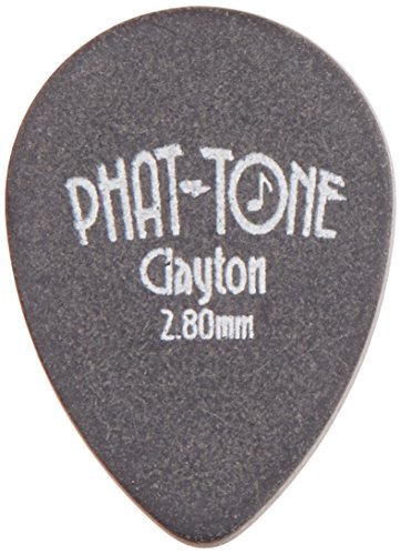 Clayton Phat-Tone Small Teardrop Rubber Picks 3-Picks