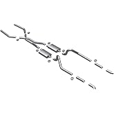 MagnaFlow Exhaust System Kit 15816 | Street Series, Dual Split Rear Exit, Fits Select Ford Mustang