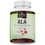 Alpha Lipoic Acid with Acetyl L Carnitine - Anti Aging Health & Wellness Formula with ALA & ALC Antioxidant Supplement to Increase Energy and Provide Fatigue Relief 60 Vitamin Complex capsules