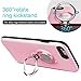 iPhone 6 Case with Ring Kickstand by ICONFLANG, 360 Degree Rotating Ring Grip Case for iPhone 6 Dual Layer Shockproof Impact Protection Apple iPhone 6 Case Compatible with Magnetic Car Mount- Pink