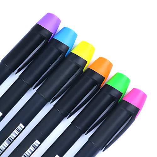 Pocket Highlighters,Smooth Quick-drying Ink,Chisel Tip,Assorted Colors,6-Count
