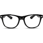 2SeeLife Large TR-90 Reading Glasses for Men - Medium-Wide Fit, Sturdy Frame, Spring Hinges, Premium Oversized Readers, Shiny Black, +2.00