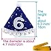 Blue Pet Dog Cat Birthday Holiday Party Hat Headwear Costume Accessory with a White Ball and Lace for Small Medium Dogs Cats Pets (1-1st Year)