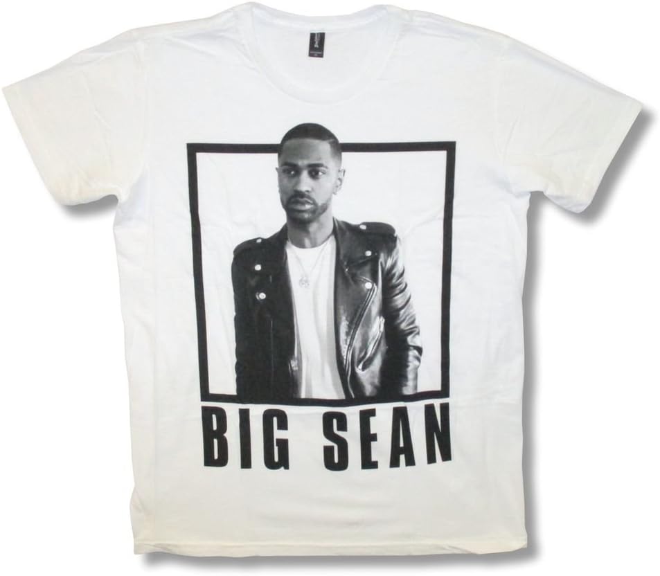 Big Sean Leather Jacket Pic Image White T Shirt