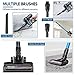 Cordless Vacuum, GOOVI Stick Vacuum Cleaner, 10KPa Powerful Cleaning Lightweight 2 in 1 Handheld Vacuum with Rechargeable Lithium Ion Battery and LED Brush