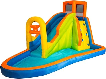Amazon Com Banzai Plummet Falls Adventure Inflatable Backyard