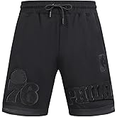 Pro Standard NBA Mens Mens NBA Classic Triple Black Cotton Double Knit Athletic Short