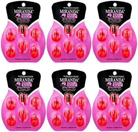 MIRANDA(ミランダ) デイリーケアヘアオイル ホホバオイル ×6セット(36粒) 36粒(6カプセル×6セット)