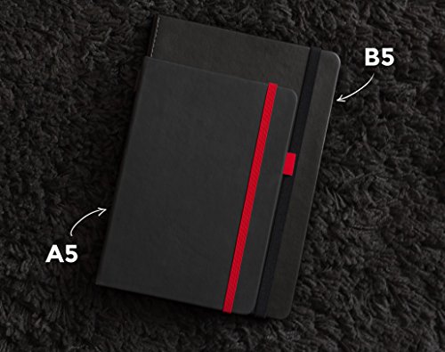 Dotted Journal by Scribbles That Matter - No Bleed Dotted Notebook with Inner Pocket - B5 Black