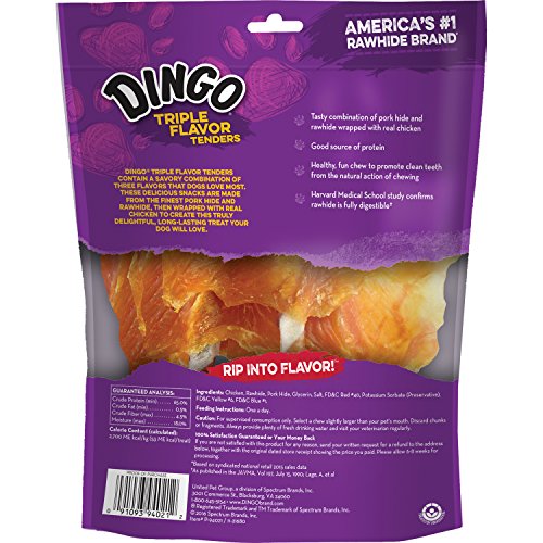 Dingo Triple Flavor Tenders Rawhide & Porkhide, 6Count Pricepulse
