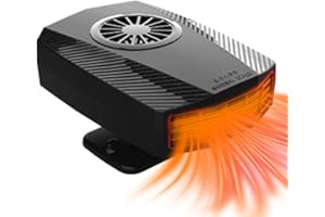 MICLSRS 12V 180W Dashboard Heater for Car, Fast Heating, Protable Car Heater Defroster That Plugs Into Cigarette Lighter for All Kinds of 12V Vehicle -Black