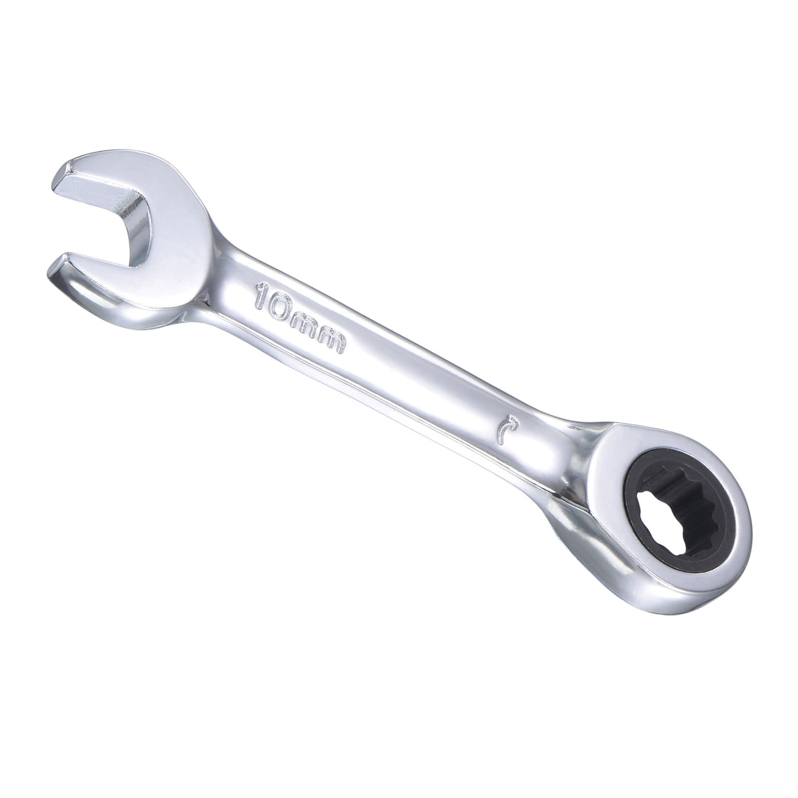 CoCud Ratcheting Wrench, 10mm Head Metric 72-Teeth, Cr-V Combination Wrench Spanner - (Applications: for Repairing Home Tasks)