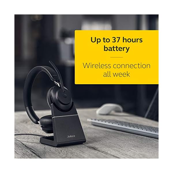 Jabra-Evolve2-65-Wireless-PC-Headset-with-Charging-Stand--Noise-Cancelling-Microsoft-Teams-Certified-Stereo-Headphones-With-Long-Lasting-Battery--USB-A-Bluetooth-Adapter--Black Jabra Evolve2 65 Wireless PC Headset with Charging Stand – Noise Cancelling Microsoft Teams Certified Stereo Headphones…