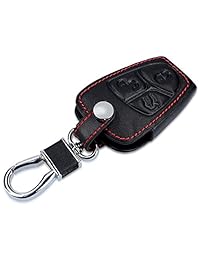 Kwmobile Car Key Cover para Mercedes Benz - Heavy Duty PU Protector de cuero Key Fob Cover para Mercedes-Benz 2-3 Button Key Car - Negro