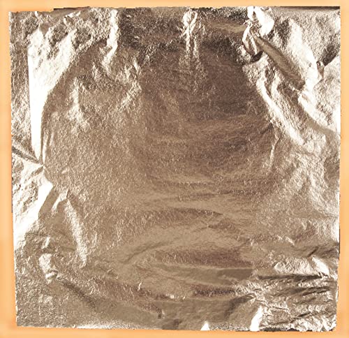 Speedball 10206 Mona Lisa Composition Silver Metal Leaf Sheets, Metal Leafing Sheets Made Of Aluminum - 25 Pack