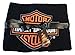 Harley-Davidson Baby Boys' Bar & Shield Receiving Blanket, Black/Orange 0150096