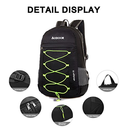 Zaino Pieghevole Ultra Leggero 25L - Impermeabile E Resistente Per Viaggi, Trekking E Shopping - GWAWG
