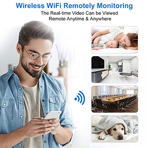 Spy Camera with Audio and Video Wireless Hidden Mini Camera for Spying