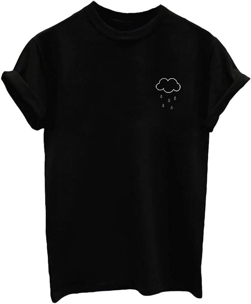 Yeesea Summer Women's Cute Short Sleeve Tops Teen Girl Tee Funny T Shirt