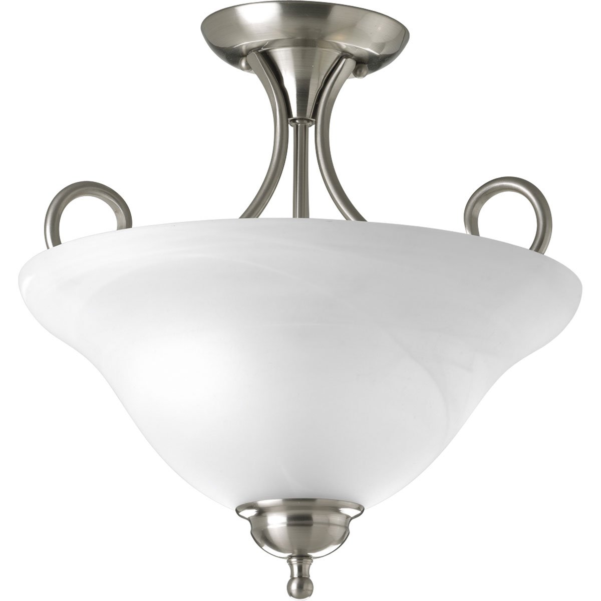 Best Progress Lighting Semi Flush Mount Brushed Nickel