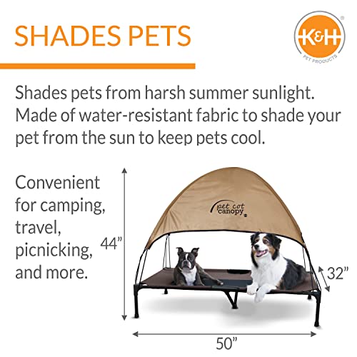 K&H PET PRODUCTS Original Pet Cot Elevated Dog Bed & Cot Canopy