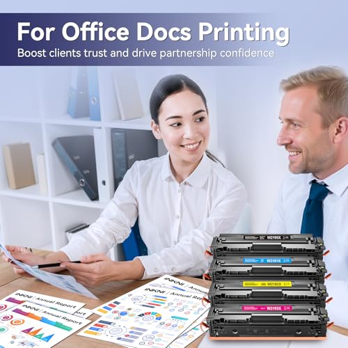 219X (avec Puce) Compatible avec 219A 219X Toner pour HP Color LaserJet Pro MFP 3302FDWG 3302FDW 3302SDW 3302SDWG 3302SDWG 3302FDN 3302FDNG 3202DN 3202DW pour W2190X W2191X W2192X W2193X