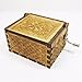 Antique Carved Wooden Music box Hand cranked Music: Game of Thrones, Harry Potter, Merry Christmas, Beauty and the Beast, and Zelda Theme Gift (Zelda; Song of Storms from Ocarina of Time, Wood)
