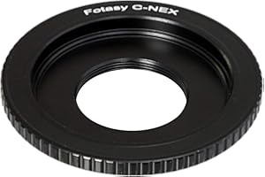 Fotasy C Mount to E-Mount Lens Adapter, 16mm Cine Moive Lens Adapter to E Mount, C to E mount, Compatible with Sony NEX-7 a3000 a3500 a5000 a5100 a6000 a6100 a6300 a6400 a6400 a6500 a6600 ZV-E10