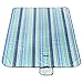 COZYSWAN Picnic Mat 59''x79'' Picnic Blanket Striped Handy Beach Mat Sandproof and Waterproof