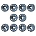 Black Floor Flange Pipe Fitting, 1/2 Inch, 10 Pack