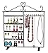 ARAD Jewelry Organizer, Earring Organizer, Jewelry Hanger, Jewelry Organizer Hanging Necklace, Necklace Holder, Bracelet Holder, Jewelry Holder, Jewelry Stand (Black)