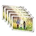 Boxalls 4x6 Inches Acrylic Picture Frames- 5 Pack, Desktop Frameless Photo Frames with Magnetic, Double Sided Transparent (5 Pack)