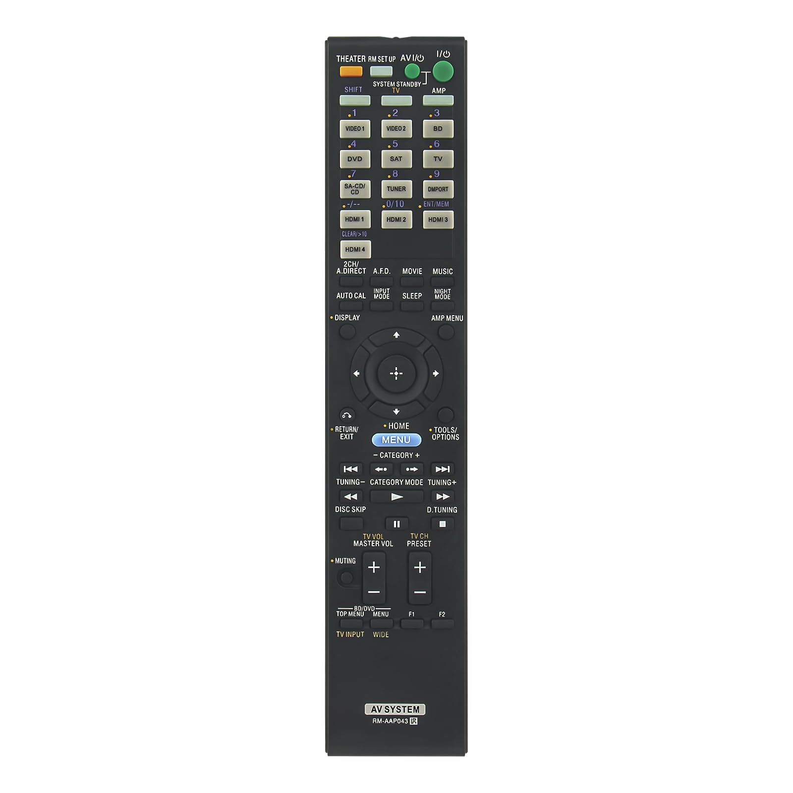 VINABTY New RM-AAP043 Replacement Remote Control fit for ﻿SONY AV Receiver RM-AAP043 RMAAP043 STRDH800 STR-DH800 Remote Controller