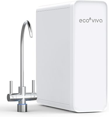 Sistema di filtraggio dell'acqua ad osmosi inversa, 600GPD, sistema ad osmosi inversa, acqua potabile, 8 stadi, sistema osmosi 2,5:1, rapporto di deflusso, RO e acqua filtrata, bianco