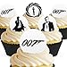 Cakeshop 24 x PRE-CUT James Bond 007 Edible Cake Toppers