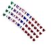 PlayO Self Adhesive Craft Jewel Stickers - 500 Pieces Bulk Adhesive Back Shimmering Craft Jewels for Crafts Supplies and Jewel Decorations