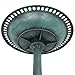 Nova Microdermabrasion 28 Inch Height Pedestal Bird Bath - Antique Green Resin Birdbath for Vintage Decoration in Outdoor Garden Courtyard