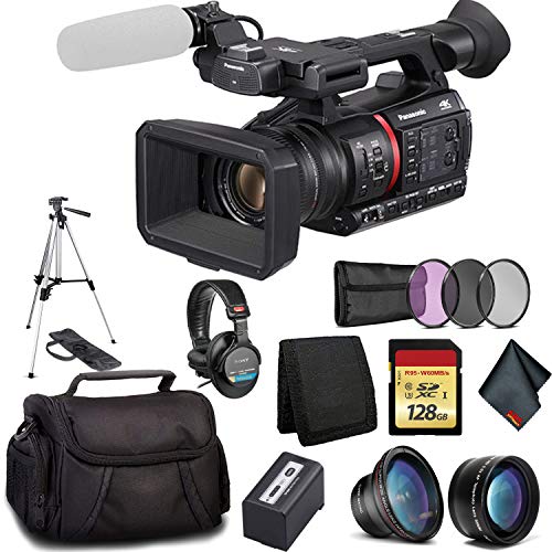 Panasonic AGCX350 UHD 4K Camcorder Bundle Kit with 128GB Memory