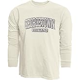 Blue 84 NCAA Unisex-Adult NCAA Officially Licensed Long Sleeve T-Shirt Ivory Dyed Ringspun Vintage
