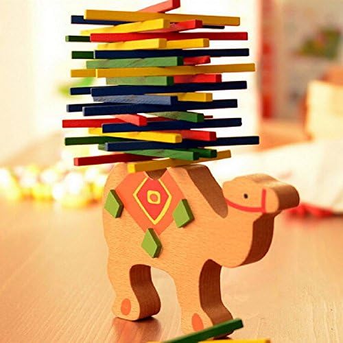 Educational Elephant/Camel/Pony Balancing Blocks Wooden Toys Wood Balance Game Montessori Blocks Gift