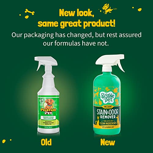 Pristine Pet Instant Stain & Odor Eliminator with Micellar Water & OXY