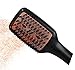 Hair Straightening Brush,ROZIA Diamond Infused Ionic Straight Unique Repair Hair Function Smoothing Digital Ceramic Heating Iron- Innovative Hair Straightener Anti-Scald