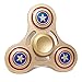 Zip Spinners- Fidget Spinner Toy with Ultra Speed Deep Groove Bearings- Best Stress Reducer Fidget Hand Spinner for Kids & Adults (Gold- Captain America)